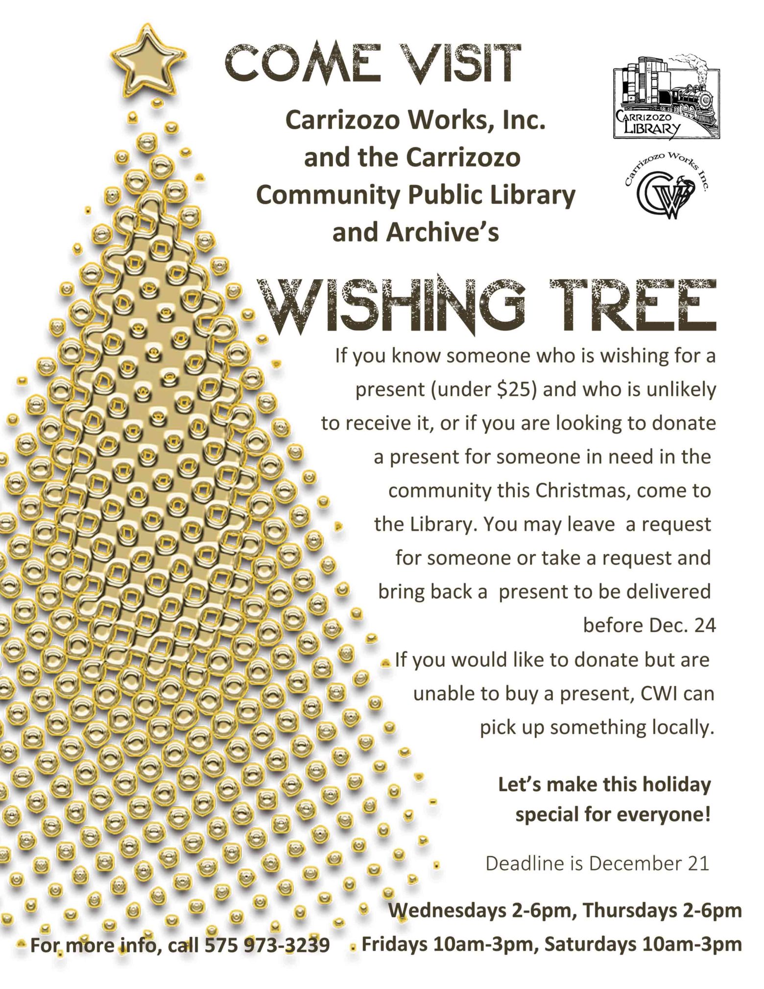 Projects and Affiliates Carrizozo Works, Inc.